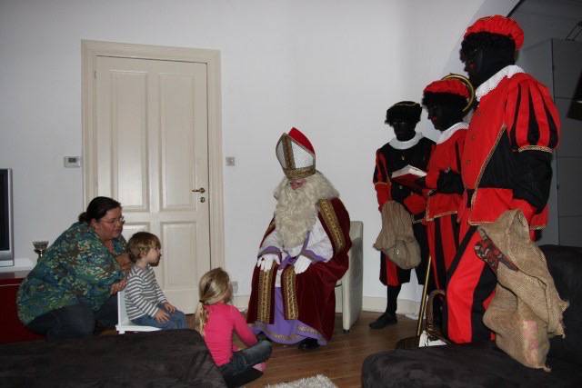 De Sint op bezoek